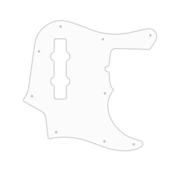 USA CUSTOM PICKGUARD für FENDER® AMERICAN DELUXE 1999 - Present 22 FRET 4 STRING JAZZ BASS® - 3 Ply PG WHITE WBW